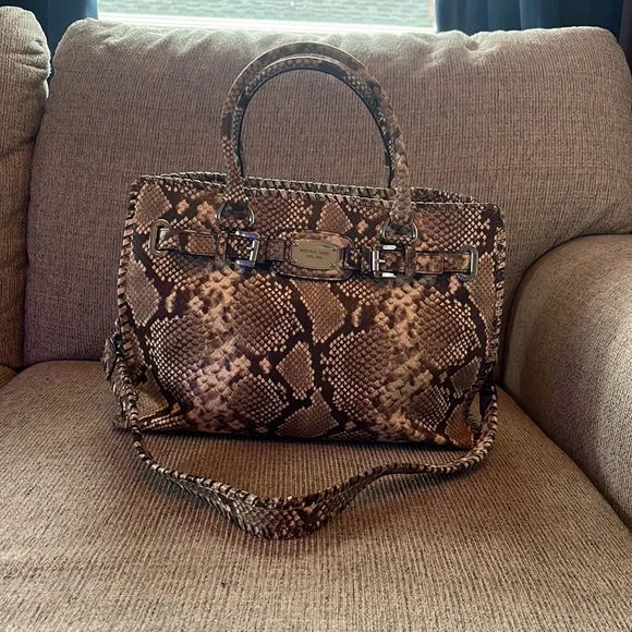 Michael Kors Snakeskin Purse - Picture 3 of 10